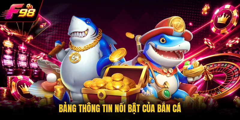 Bảng thông tin nổi bật của bắn cá