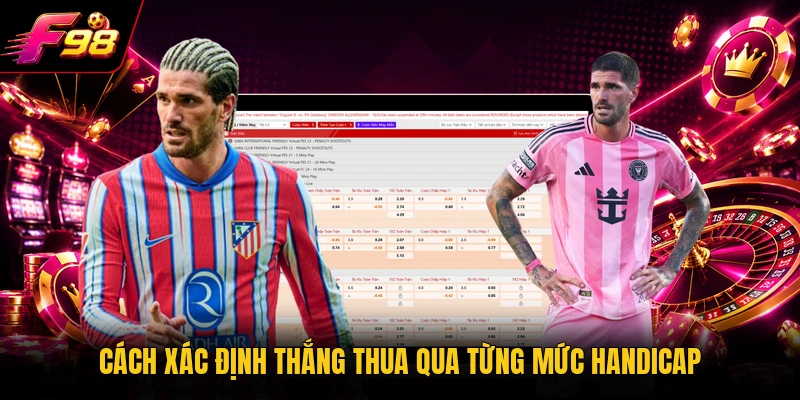 Cách xác định thắng thua qua từng mức handicap