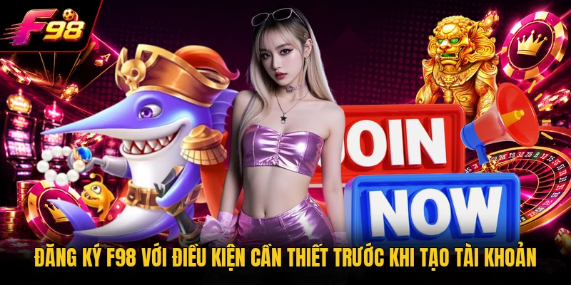 Đăng ký F98 với điều kiện cần thiết trước khi tạo tài khoản