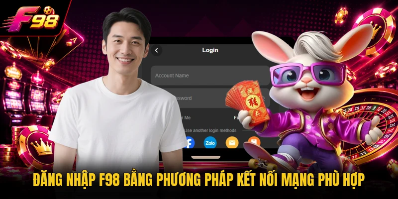 Đăng nhập F98 bằng phương pháp kết nối mạng phù hợp