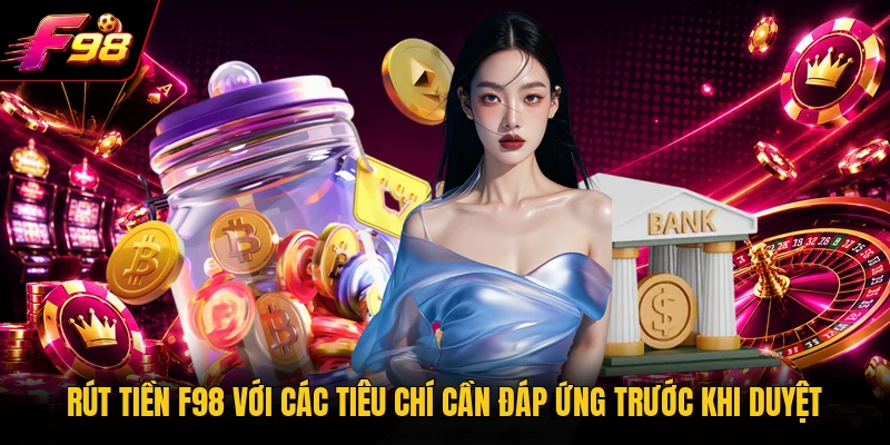 Rút tiền F98 với các tiêu chí cần đáp ứng trước khi duyệt